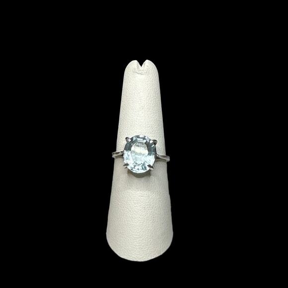 Unknown Jewelry - Topaz Stone Sterling Silver Ring Size 7